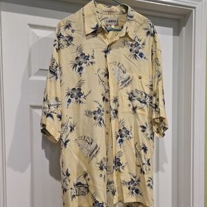 Yellow Floral Men's Shirt